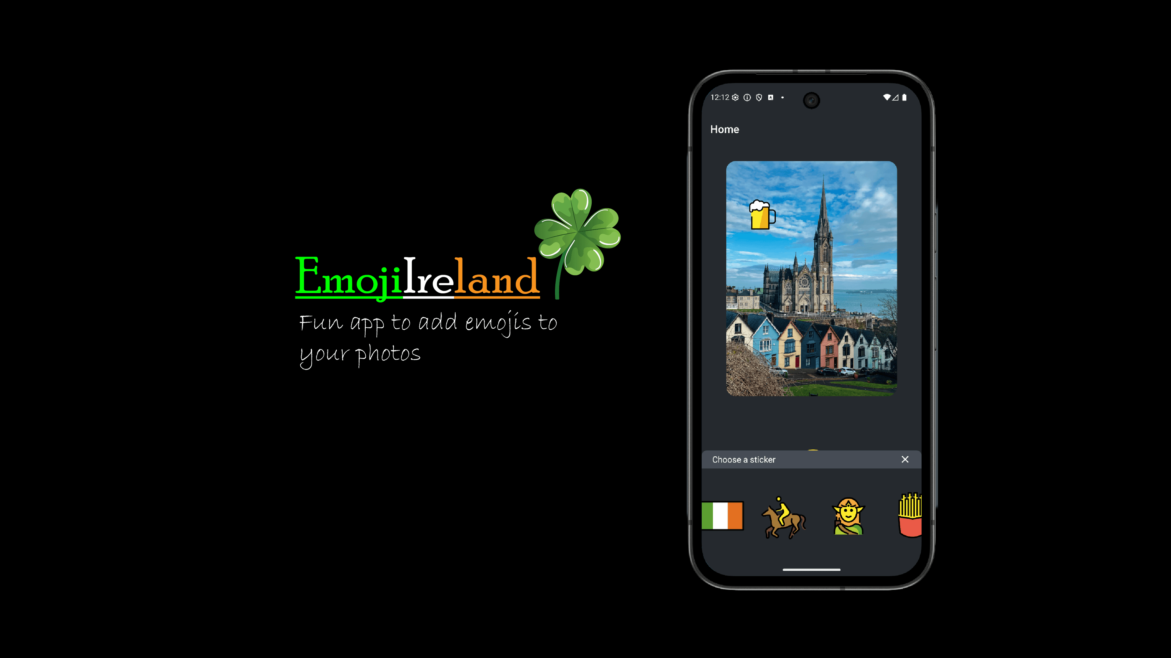 EmojiIreland: Native app for adding emoji to photos with gesture control for iOS and Andriod
