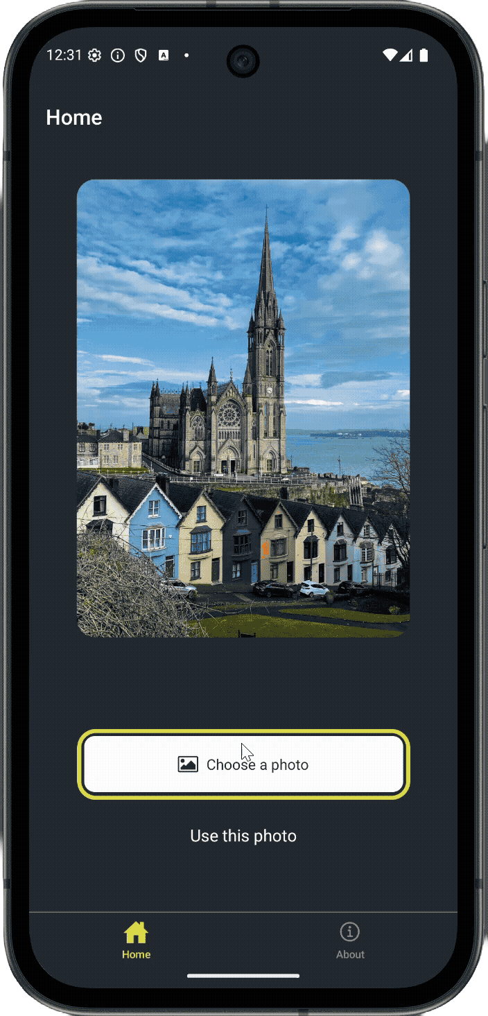 Button implemented to the app and modal stickers