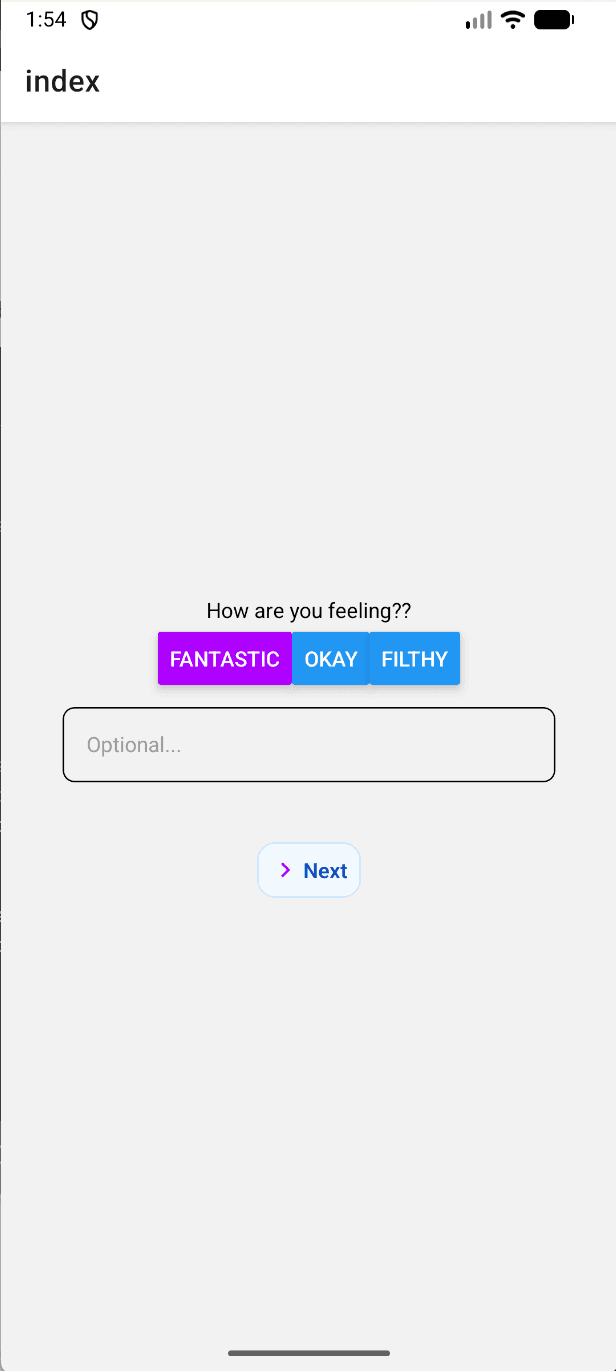 Demo prototype for Form and button action