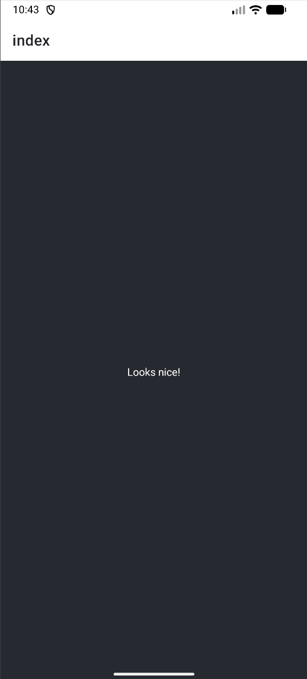 Simple app background with text